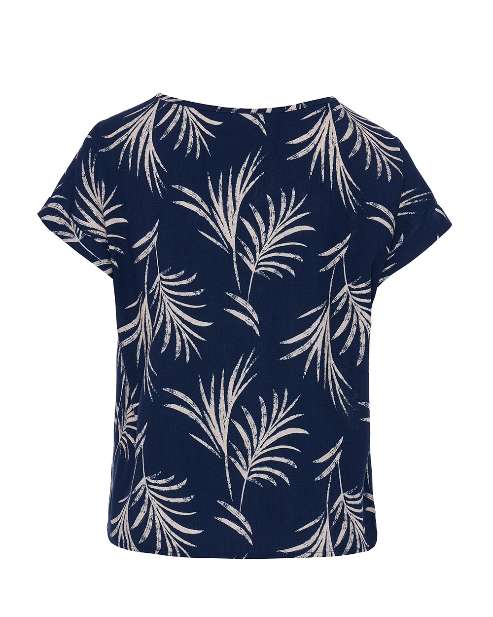 Viscose short-sleeved blouse