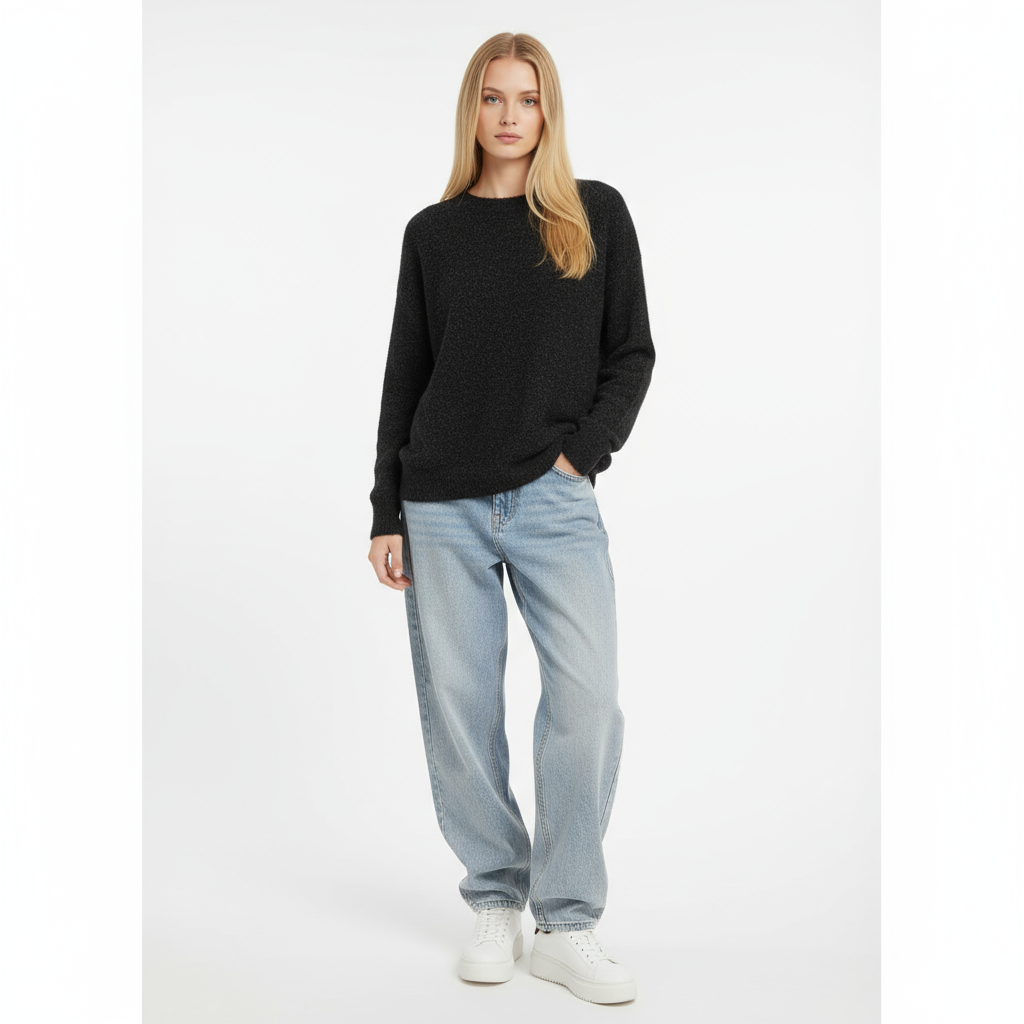 Μπλούζα λαιμόκοψη σενίλ